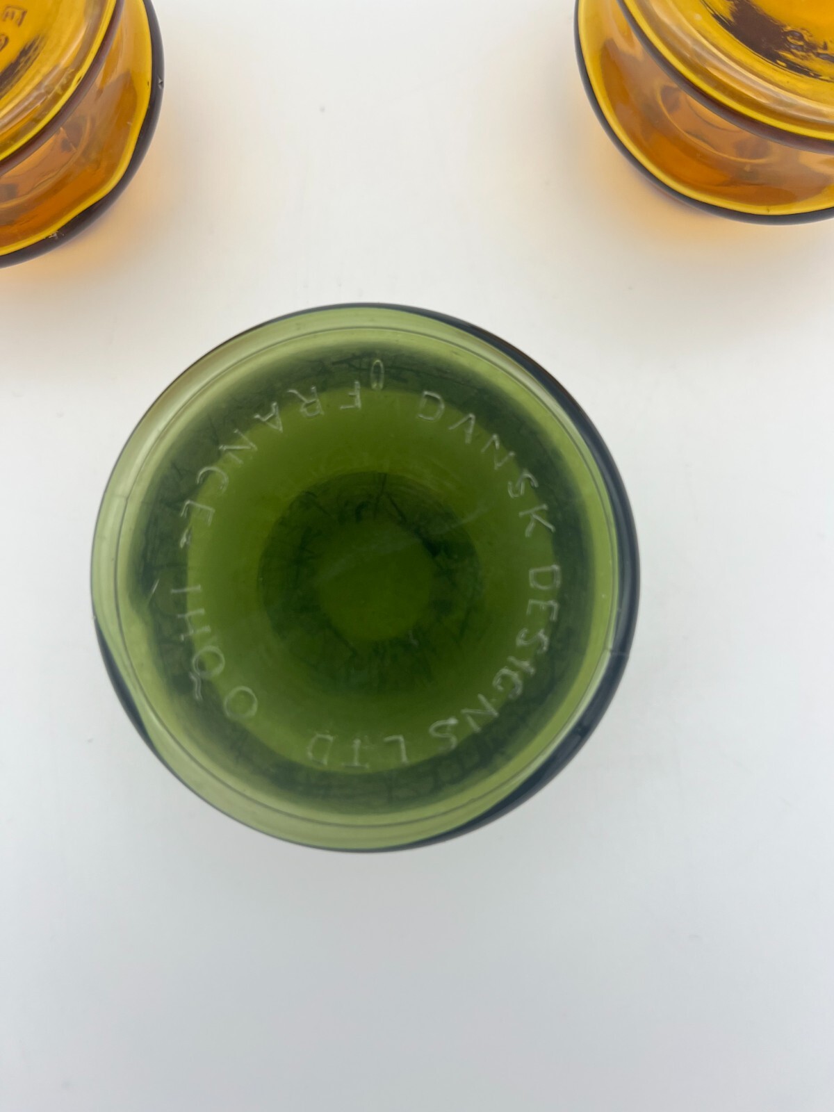 Vintage Danish Modern Dansk Glass Candle Holders eBay