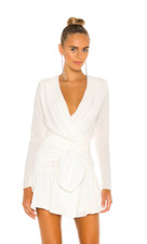 MISHA Amelie Ivory Wrap Tie Dress Size 4 Never worn from REVOLVE