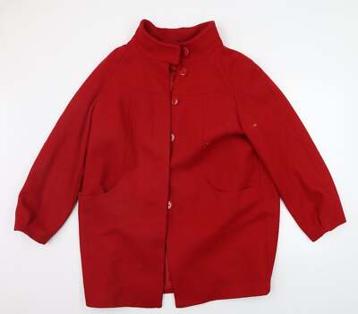 F&F Womens Purple Jacket Coat Size 14 Button UK