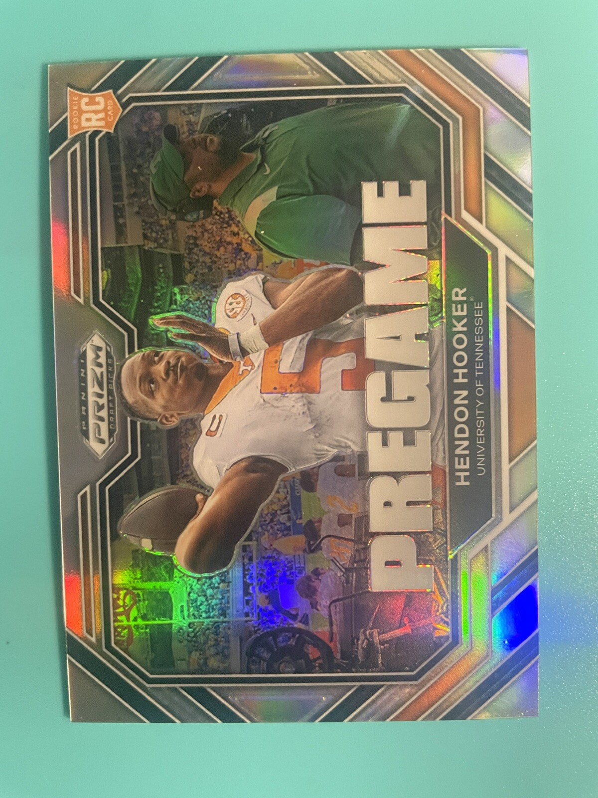 2023 Prizm Draft Hendon Hooker Pregame Silver Prizm PG-6 Detroit Lions 🔥