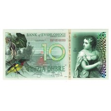 [#243788] Geldschein, Serbien, Tourist Banknote, 2018, 10 DUBRE BANK OF EVSHLOHO