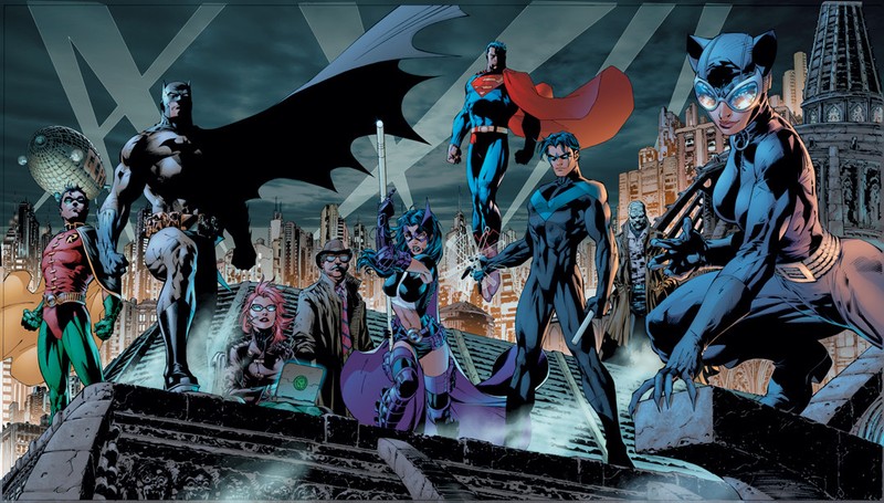 JIM LEE signed Heroes BATMAN SUPERMAN DC Giclee on Paper Limited Ed of 250