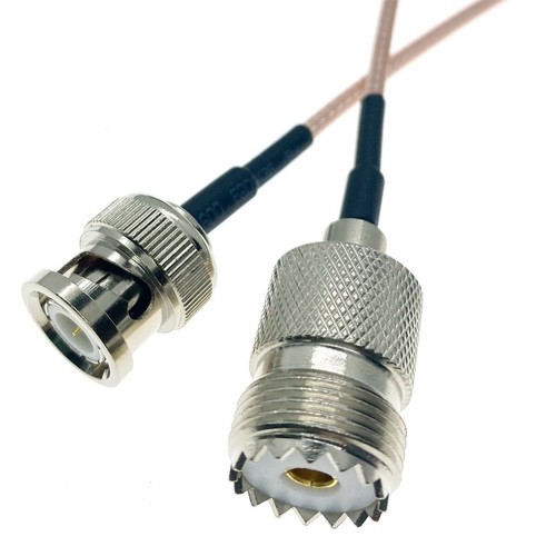 RG316 BNC Male plug to SO239 UHF Female Coaxial RF Pigtail Connector Cable lot - Picture 4 of 7