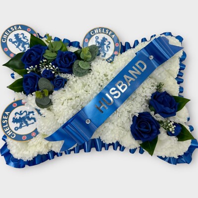 Fußball Trauer Blumen Kunstkissen Kranz Denkmal Grab Hommage Papa