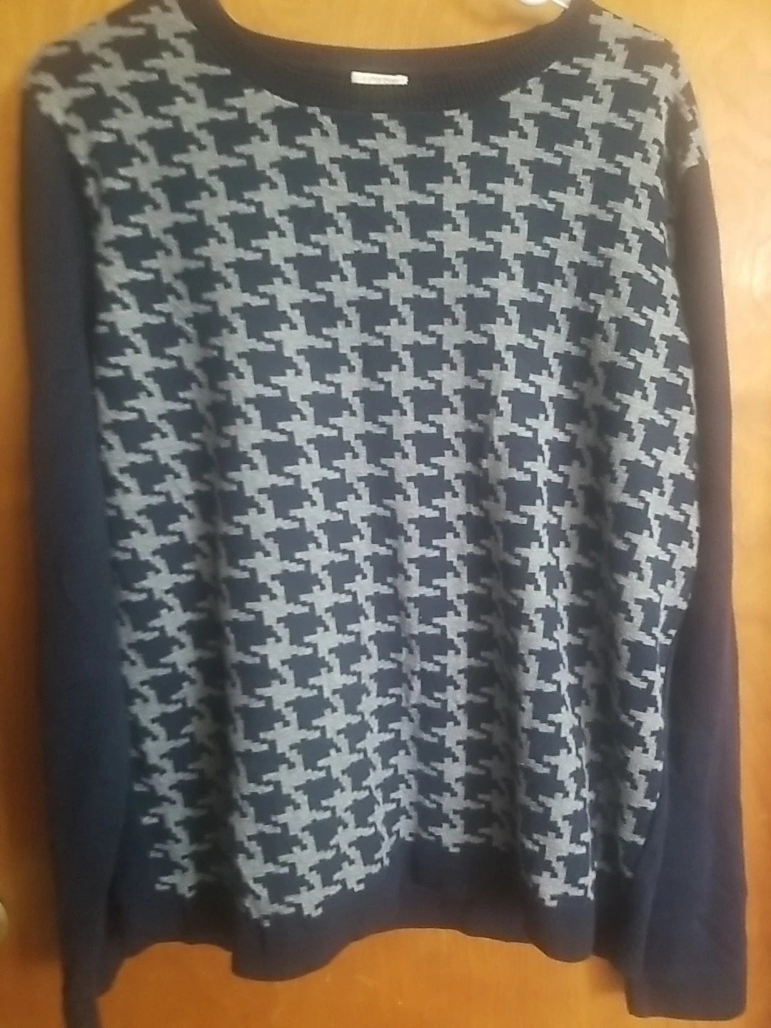 J. Crew Sweater Sz 2X Womens Crew Neck Long Sleeve Knit  Pullover Cotton Navy
