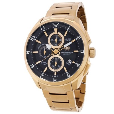 Technomarine TM-318120 Ocean Black Dial 44 mm Men's Watch New