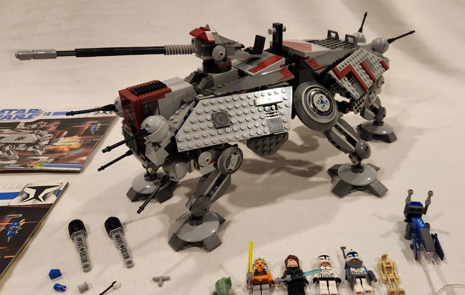 Lego 7675 AT-TE Walker - SW: Clone Wars - Rotta+, abierto, comp - instalación dañada Foto 3 de 4