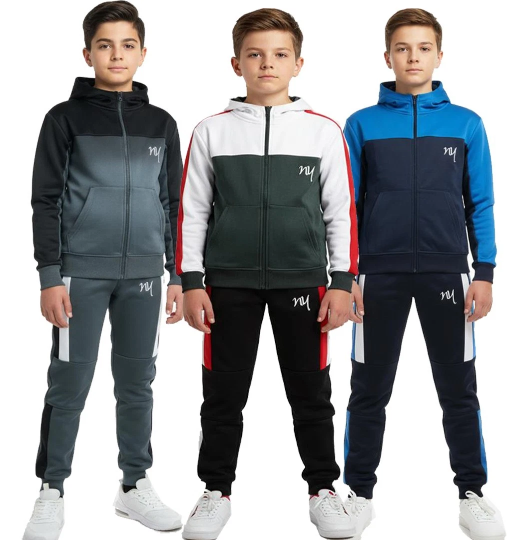 UGOKI Boys slim fit tracksuit Jogging Bottom top & hoodie Hoody Junior, Kids
Opens in a new window o