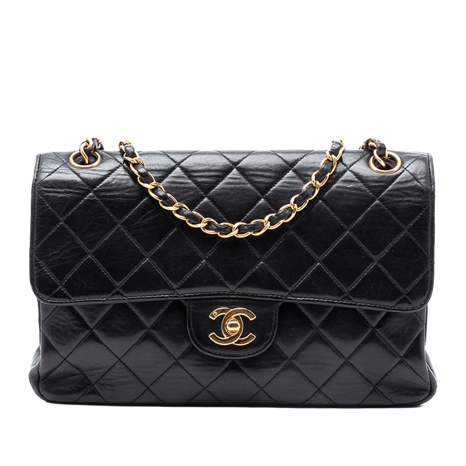 Authenticated Chanel Medium Quilted Lambskin Doub… - image 1
