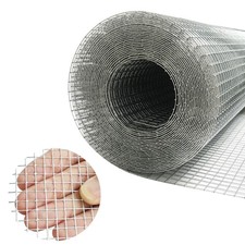 1/4 Inch Galvanized Hardware Cloth 24in X 20ft, 23 Gauge Galvanized After Wel...