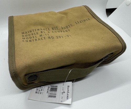 RRL - Ralph Lauren - Vintage Shoe Cleaning Kit, Canvas Case + 2 Brushes