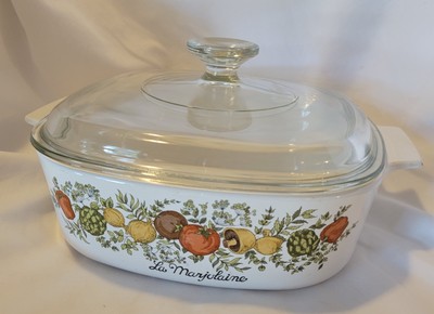Vintage CorningWare Spice Of Life La Marjolaine A-2-B Casserole Dish w/Lid 2 QT