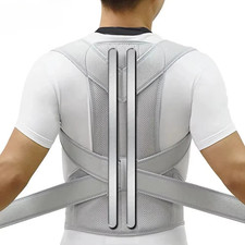 Adjustable Posture Corrector Low Back Support Shoulder Brace Belt for Men Women  
