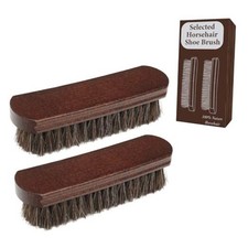 Professional 100 Horsehair Shoe Brush Premium Horsehair Dauber Applicators 2