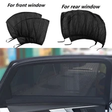 4Pcs Sun Shade & Front Window screen Rear Cover Sunshade Protector Car USA STOCK