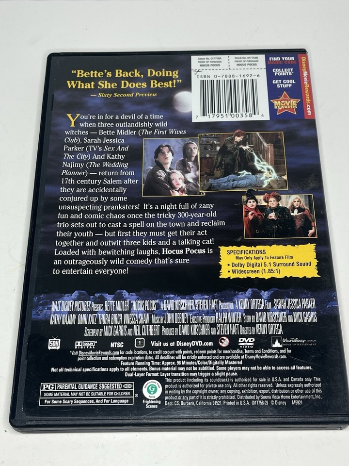 Pocus Course Hocus Pocus (1993) - Very Good Condition | eBay