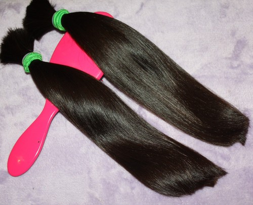 HAIR REBORN WIG 12 INCH 4.1oz VERY BABYFINE DARK WARM BRUNETTE PONYTAILS C42