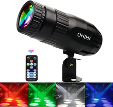 Pinspot Light for Disco Ball, Ohihi 15W RGBW LED Pinspot Beam Spot Lights, Remot