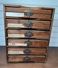 Kingsley Hot Foil Stamping (6-sets) Machine Type set Letters w/case (lot a)