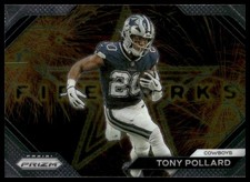 Tony Pollard 2023 Panini Prizm #F-15 Fireworks Dallas Cowboys