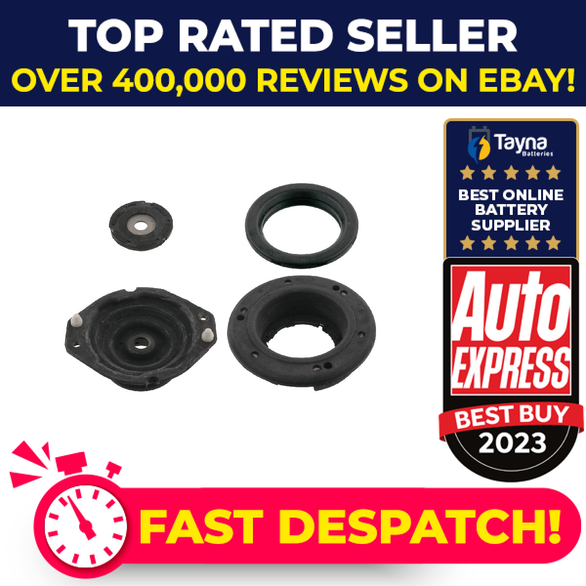 Top Strut Mounting fits RENAULT LAGUNA Mk2 2.2D Front 01 to 07 7701207537 Febi