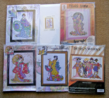 GEISHA LADIES CROSS STITCH KITS by JOAN ELLIOTT PICK & MIX