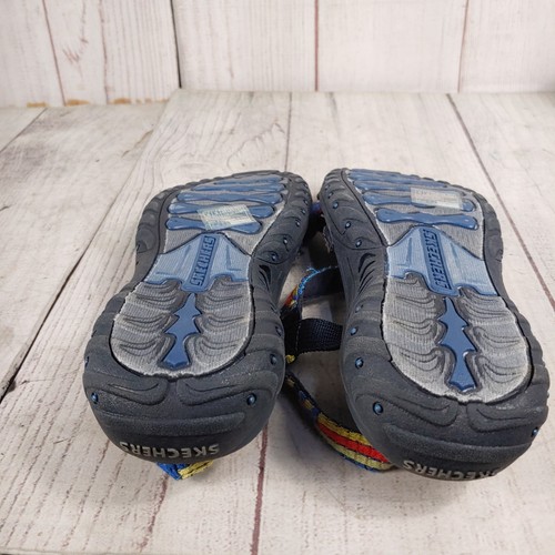 USADO - Sandalias Skechers Correa MUJER TALLA 8 - Reggae Sew Me 41113 / NVMT Bueno - Imagen 7 de 9