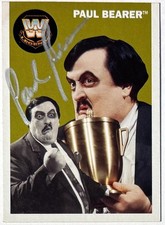 Paul Bearer Signed 2006 Topps Heritage WWE WWF On Card Auto #74 – COA-Undertaker