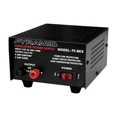 Pyramid PS8KX 100W 115V AC to 13.8V DC 6A Power Supply