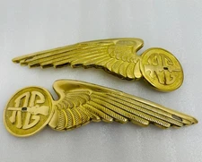Royal Logo Brass Petrol Tank Badge Motif Emblem Set Fits Royal Enfield