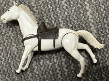 Vtg 1980 Gabriel Legend Lone Ranger Horse Silver Action Figures AS IS USED