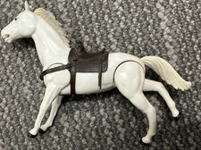 Vtg 1980 Gabriel Legend Lone Ranger Horse Silver Action Figures AS IS USED