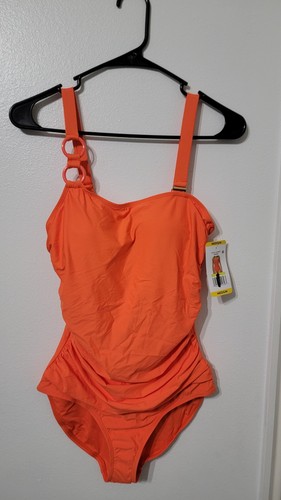 Anne Cole Damen Badeanzug Stil ACS0801 Orange Größe Medium - Bild 1 von 5