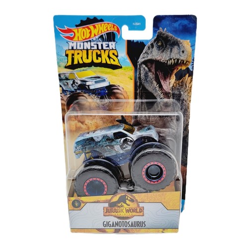 Hot Wheels Monster Trucks Jurassic World Dominion set completo x7 - Foto 14 di 16