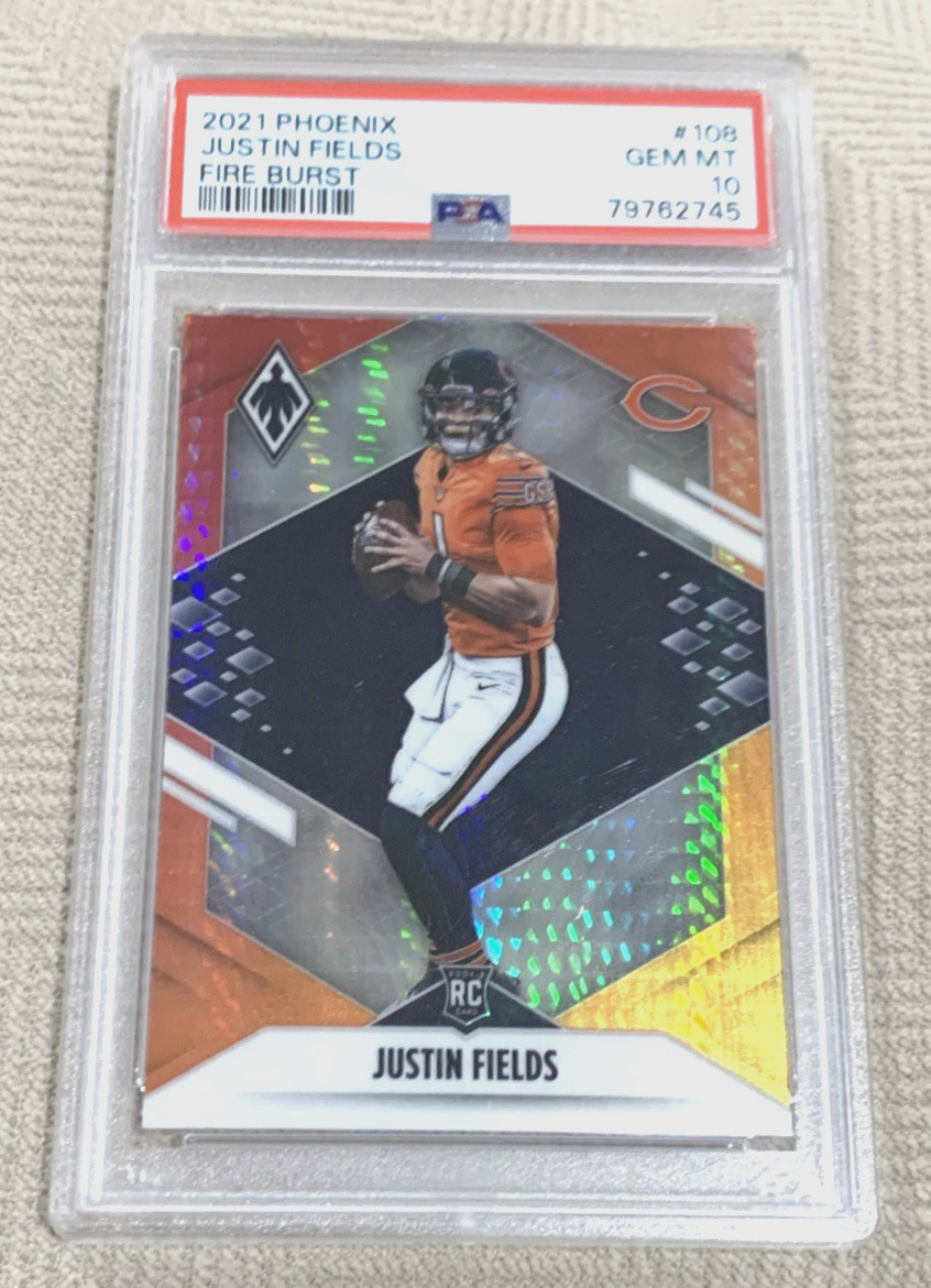Justin Fields Panini Phoenix #108 Fire Burst