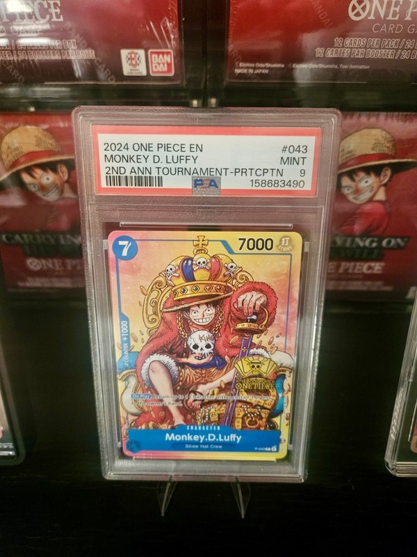 2024 One Piece Promos #043 Monkey D. Luffy PSA9