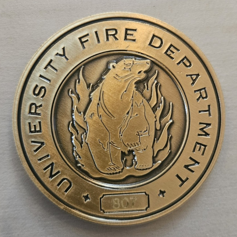 Univ. of Fairbanks Fire Department, AK Student Firefighter Assn Challenge Coin