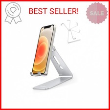 Adjustable Cell Phone Stand, OMOTON Aluminum Desktop Cellphone Stand with Anti-S