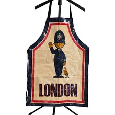 Vintage Ulster London Bobby Police Apron PVC Cotton UK Souvenir Kitschy