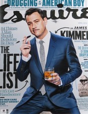 Jimmy Kimmel Signed Autographed 11X14 Photo ABC Esquire Cover Mustache GV788845