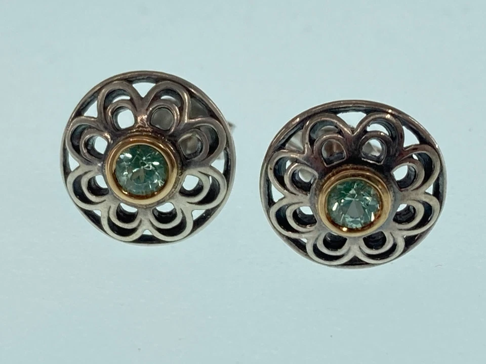 Pandora Oro 14K Esterlina Vintage Allure Pendientes Plata Esterlina 290542SSG Foto 2 de 4