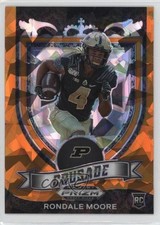 2021 Panini Prizm Draft Picks Crusade Orange Ice Prizm Rondale Moore #171 14x1