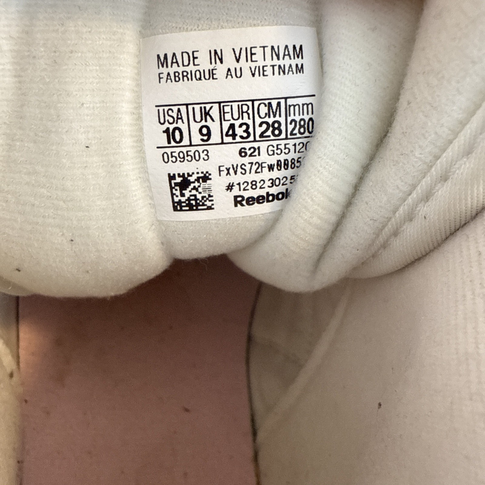 Reebok Question Mid Men's Size 10 US G55120 Pink White Suede Athletic Shoes thumbnail 8