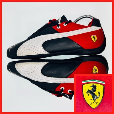 Puma Future Cat SF Mens 9.5 Black Red Ferrari Racing Driving Shoes 305822 01