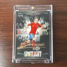 Panini Noir 2024-25 Spotlight Signatures Autograph Andrés Iniesta Spain /15