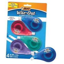 EZ Correct Correction Tape - School 4 Count - White Tape - Pack of 1
