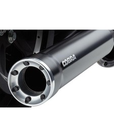 Harley XL 883 C Sportster Custom 2004-2010 Scarico COBRA RPT Nero 6080RB