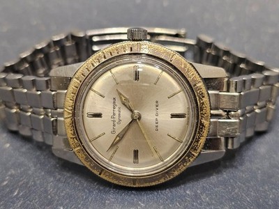 Girard-Perregaux Gyromatic DEEP DIVER Ref 7897 with its rare bracelet   [SP_702]
