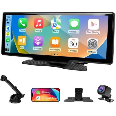 10.26 Zoll Wireless CarPlay & Android Auto Display, 4K Frontkamera, Touchscreen