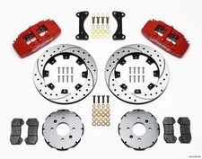 Wilwood Dynapro 6 Front Hat Kit For 12.19in Drilled Red Honda Acura Integra Wilwood Dynapro 6 Front Hat Kit For 12.19in Drilled Red Honda Acura Integra